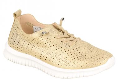 Πάνινα Παπούτσια | Ανατομικά | Amarpies | AOG28352 | Χρυσό - Amarpies - 